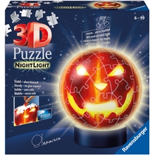 Puslespil 72 Brikker 3D Puzzle Pumpkin NightLight