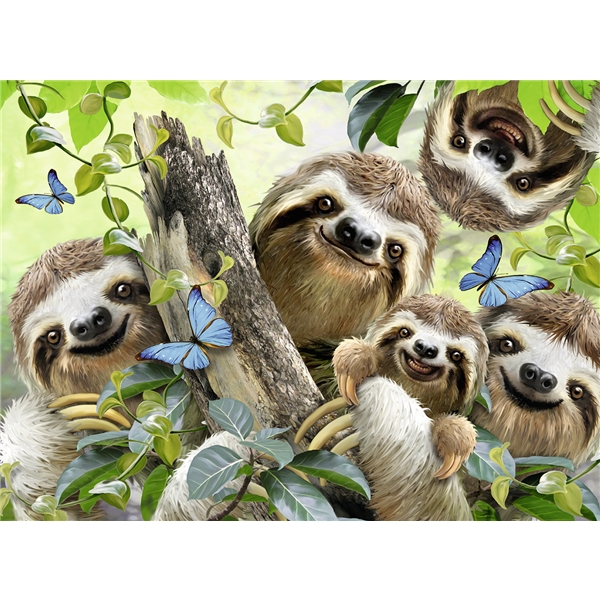 Puslespil 500 Sloth Selfie - 200-500 brikker - Ravensburger Shopping4net
