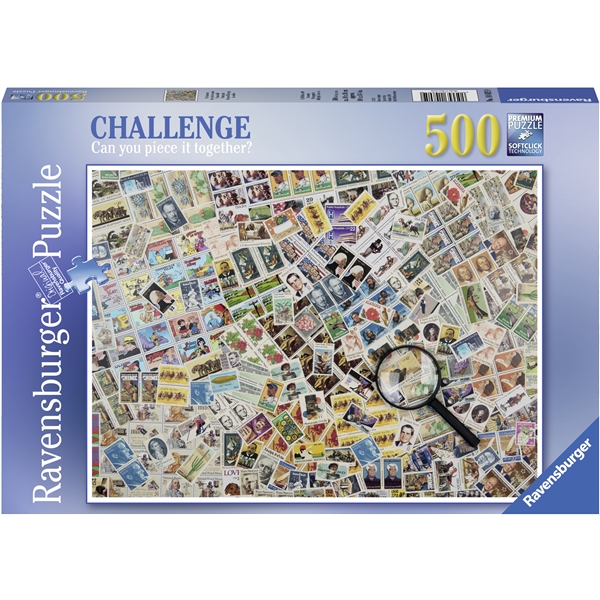 Puslespil 500 Brikker Stamps Challenge (Billede 1 af 2)