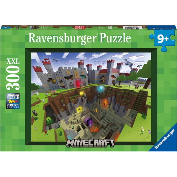 Puslespil XXL 300 Brikker Minecraft Cutaway (Billede 1 af 2)