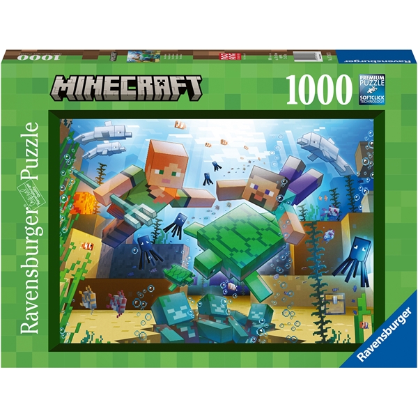 Puslespil 1000 Brikker Minecraft Mosaic (Billede 1 af 2)