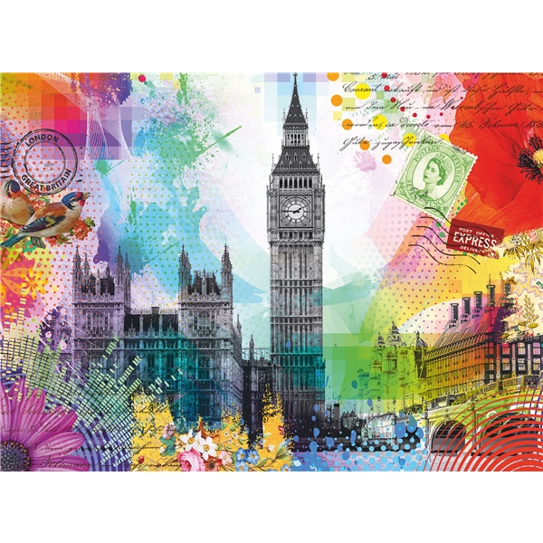 Puslespil 500 Brikker London Postcard (Billede 2 af 2)