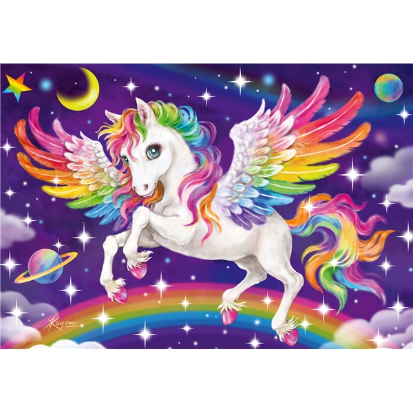 Puslespil 2 x 24 Brikker Unicorn & Pegasus (Billede 2 af 3)