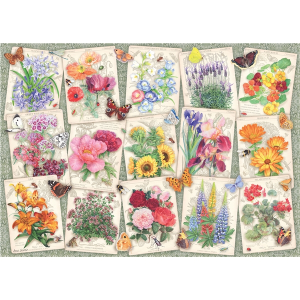 Puslespil 1000 Brikker Garden Flowers (Billede 2 af 3)