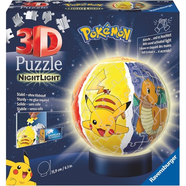 Puslespil 3D Pokémon Night Light 72 Brikker (Billede 1 af 2)