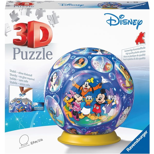 Puslespil 3D Disney Characters 72 Brikker (Billede 1 af 3)