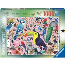 Puslespil 1000 Brikker Amazing Birds