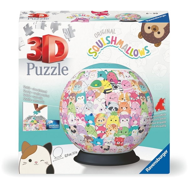 Puslespil 3D Squishmallows 72 Brikker (Billede 1 af 3)