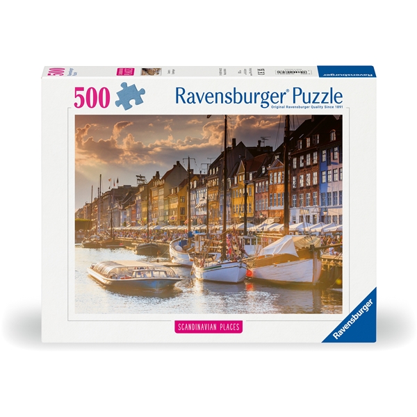 Puslespil 500 Brikker Sunset in Copenhagen (Billede 1 af 4)