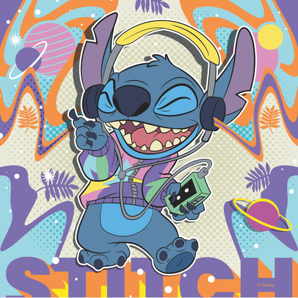 Puslespil 3 x 49 Brikker Disney Stitch (Billede 3 af 5)