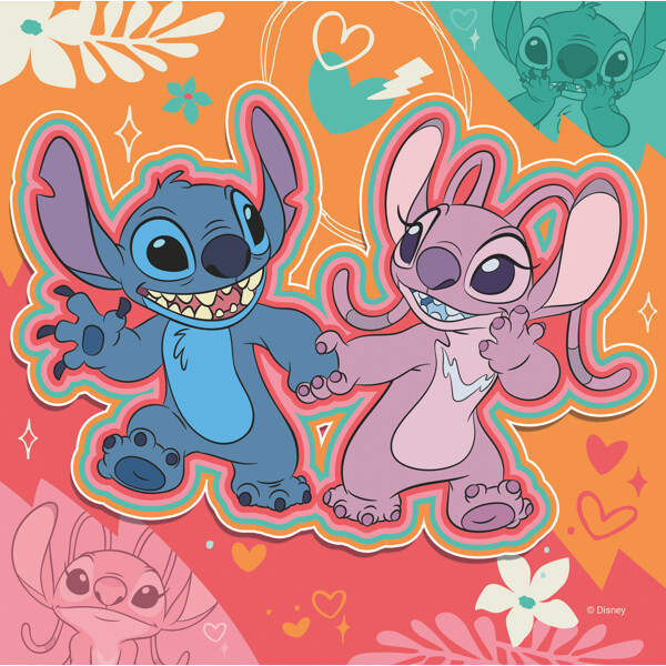 Puslespil 3 x 49 Brikker Disney Stitch (Billede 5 af 5)