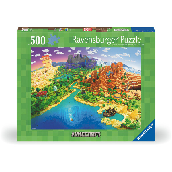 Puslespil 500 Brikker World of Minecraft (Billede 1 af 2)