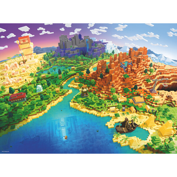 Puslespil 500 Brikker World of Minecraft (Billede 2 af 2)