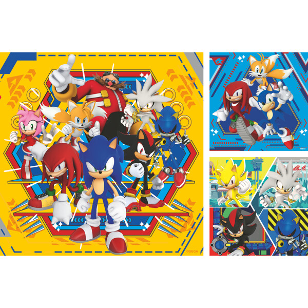 Puslespil 3 x 49 Brikker Sonic the Hedgehog (Billede 2 af 5)