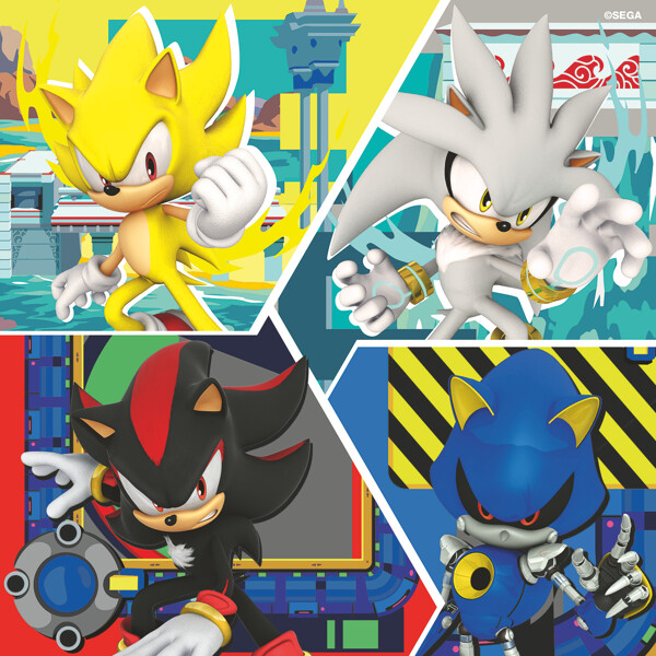 Puslespil 3 x 49 Brikker Sonic the Hedgehog (Billede 5 af 5)