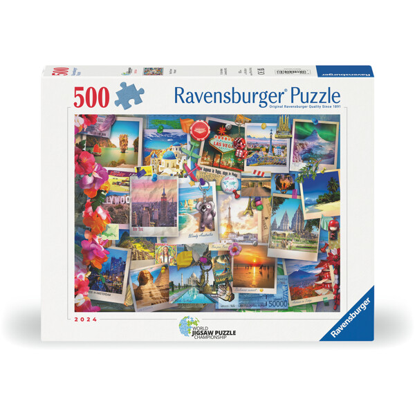Puslespil 500 Brikker World Travel Pinboard (Billede 1 af 4)