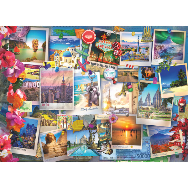 Puslespil 500 Brikker World Travel Pinboard (Billede 2 af 4)
