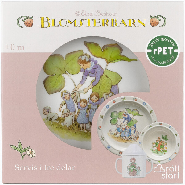 Beskow Blomsterbørn Børneservice 3-dele (Billede 4 af 5)