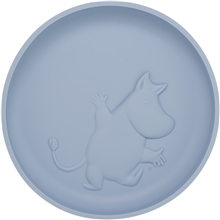 Sky Blue - Mumi Silikone Tallerken med Sugekop