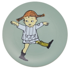 Grøn - Pippi Cirkus Flad Tallerken