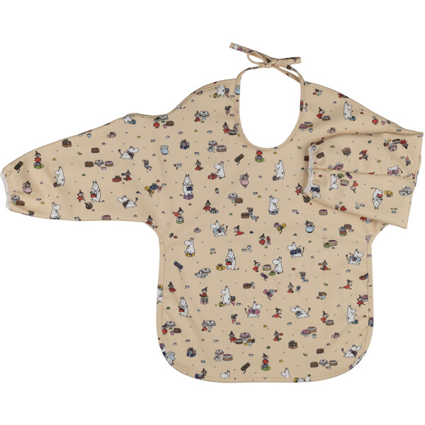 Mumin Picnic Hagesmæk med Ærme Beige (Billede 1 af 2)