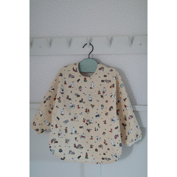 Mumin Picnic Hagesmæk med Ærme Beige (Billede 2 af 2)