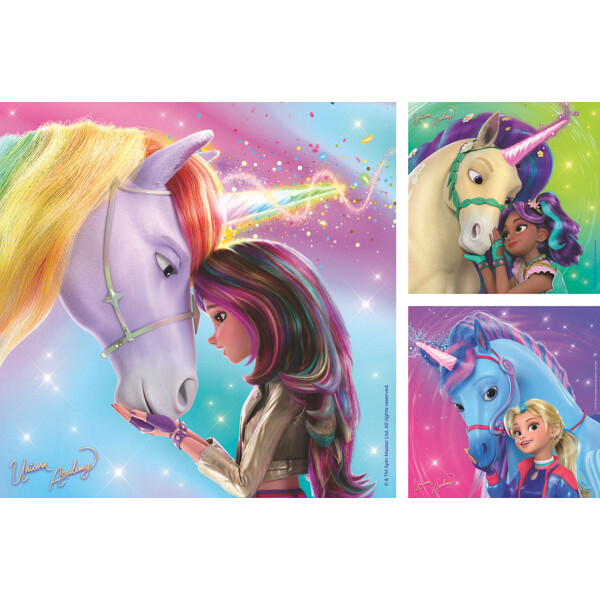 Puslespil 3 x 49 Brikker Unicorn Academy (Billede 2 af 5)