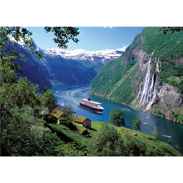 Puslespil 1000 Brikker Norsk Fjord