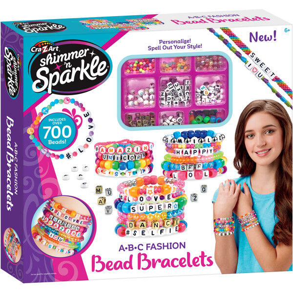 Shimmer n' Sparkle Abc Fashion Perlearmbånd (Billede 1 af 6)