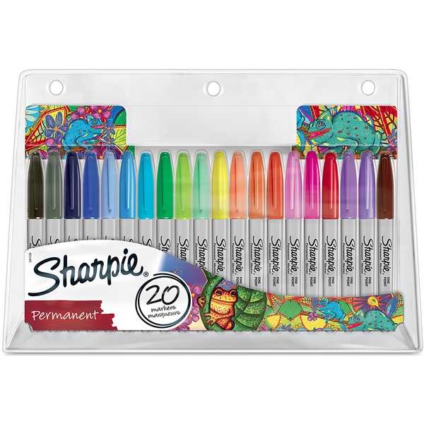 Sharpie Fine Tuscher Pakke med 20 stk. (Billede 1 af 7)