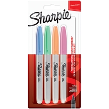 Sharpie Fine Tuscher Pastel 1,0 mm Pakke, 4 stk.