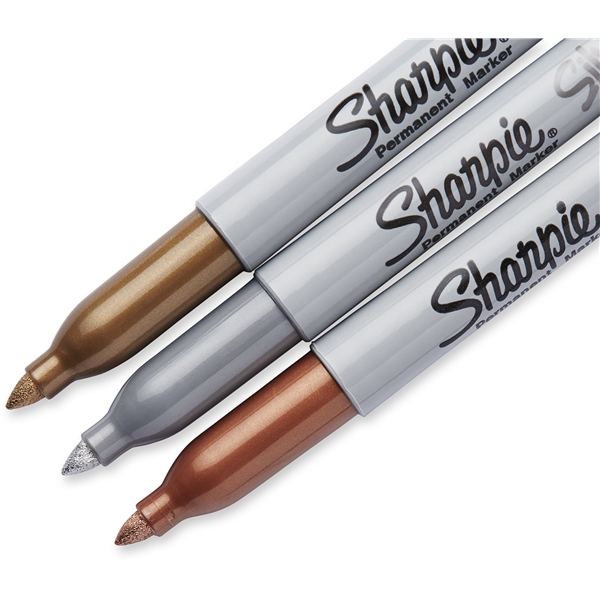 Sharpie Metallic 1,4 mm Pakke med 3 stk. (Billede 2 af 6)