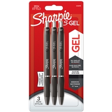 Sharpie S-Gel 0,7 mm Pakke med 3 stk.