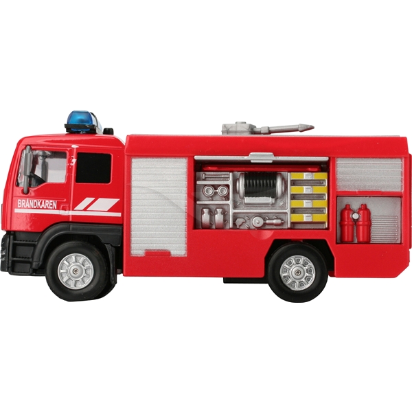 Svensk Brandbil med Lyd/Lys (Billede 2 af 2)