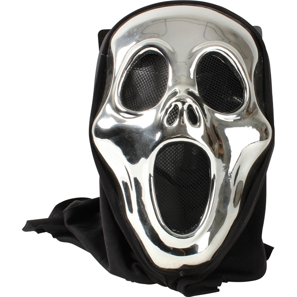 Halloween Metallic Maske - Scream