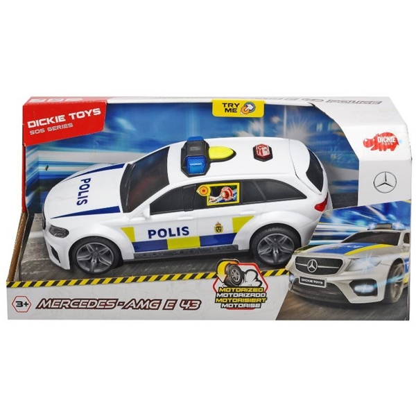 Dickie Toys Politibil Mercedes-AMG E43 (Billede 2 af 2)