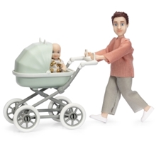 Lundby Dukke med Baby & Vogn