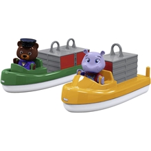 AquaPlay Container- & Transportbåd + Figurer