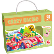 Gulvpuslespil Crazy Racing