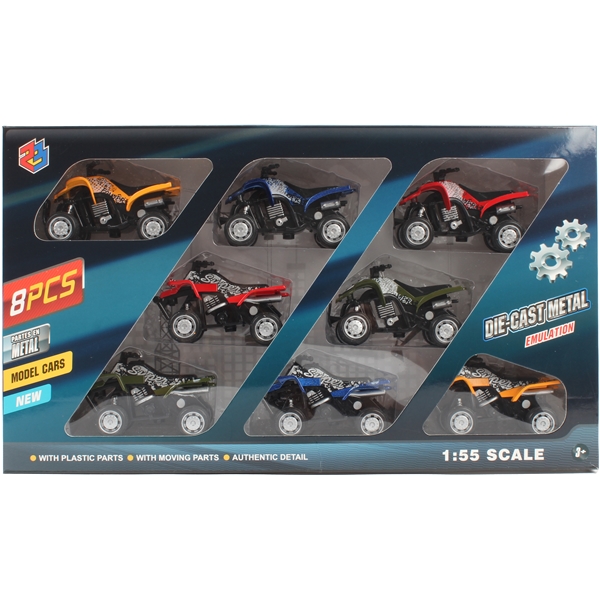 ATV'er Die-Cast Pakke med 8 stk. (Billede 1 af 2)