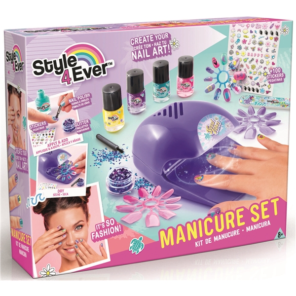 Style 4 Ever Nail Art Manicure Set (Billede 1 af 2)