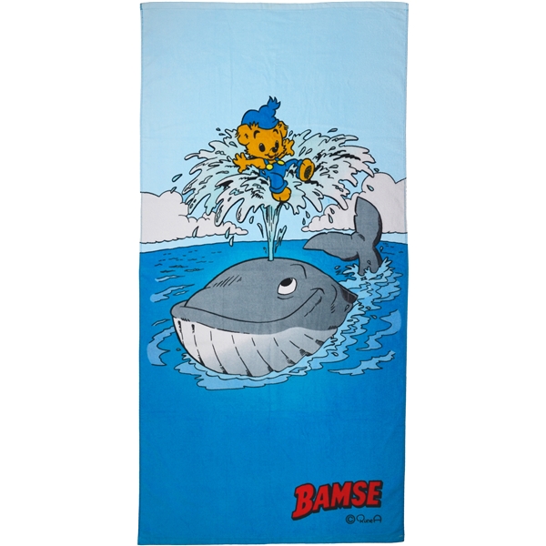 Swimpy Bamse Badehåndklæde Val (Billede 1 af 3)