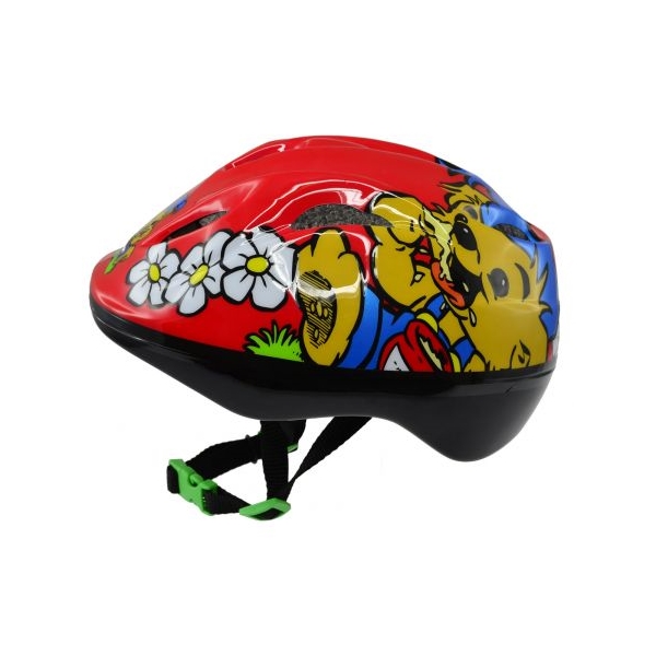 Nordic Hoj Cykelhjelm Bamse Rød (Billede 1 af 3)