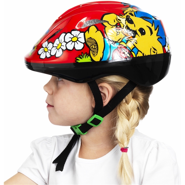 Nordic Hoj Cykelhjelm Bamse Rød (Billede 2 af 3)