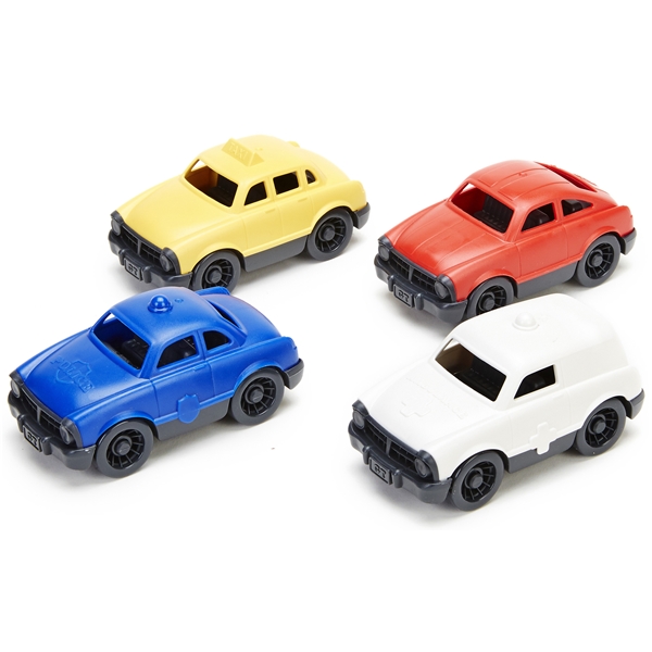 Green Toys Mini Køretøjer Pakke med 4 stk. (Billede 1 af 2)