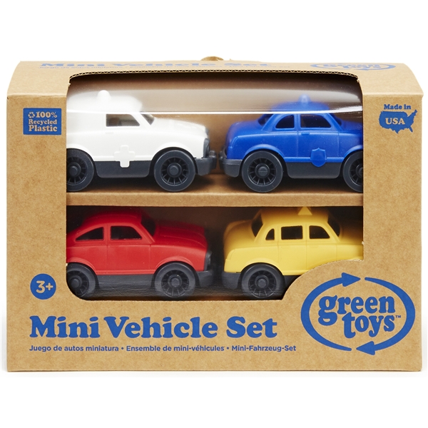 Green Toys Mini Køretøjer Pakke med 4 stk. (Billede 2 af 2)