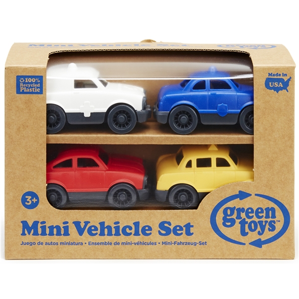 Green Toys Mini Køretøjer Pakke med 4 stk. (Billede 2 af 2)