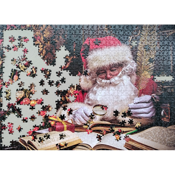 Puslespil 1000 Brikker Santa Claus in His House (Billede 4 af 5)