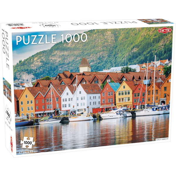 Tactic Puslespil 1000 Brikker Bergen Havn