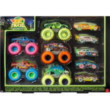 HW Monster Trucks Glow In The Dark Multipack